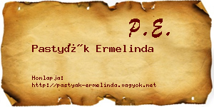 Pastyák Ermelinda névjegykártya